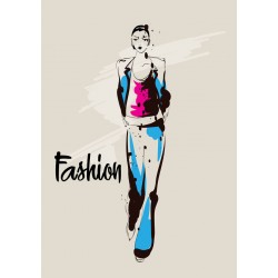 sticker mode fille deco