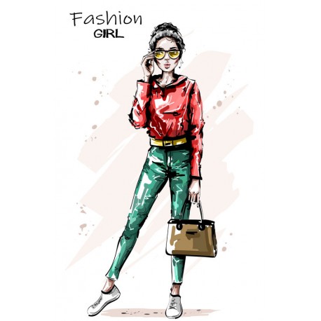 sticker mural fashion chambre