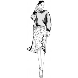 sticker mural fashion femme