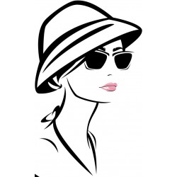 stickers muraux fashion deco femme