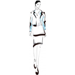 stickers muraux fashion femme