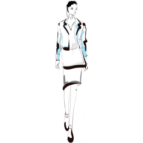 stickers muraux fashion femme