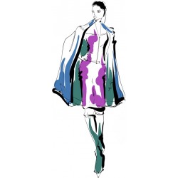 stickers muraux mode fille