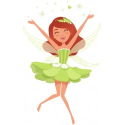 autocollant fee chambre fille