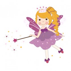 sticker fee deco fille