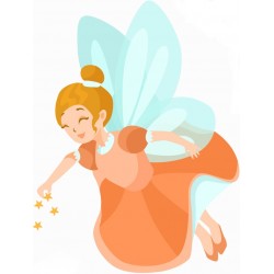 sticker fee enfant deco fille