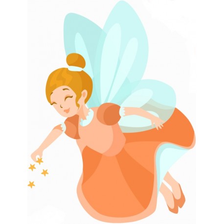 sticker fee enfant deco fille