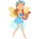 sticker mural deco fee fille