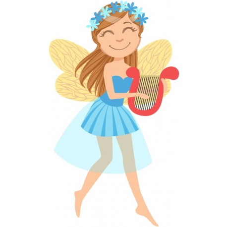 sticker mural deco fee fille