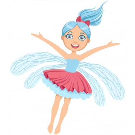 stickers muraux deco fee fille