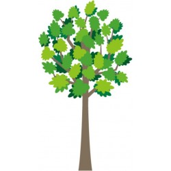 autocollant mural arbre