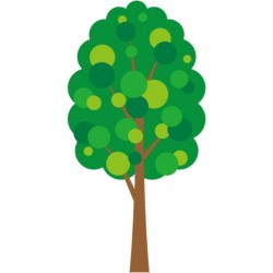 autocollant mural arbre