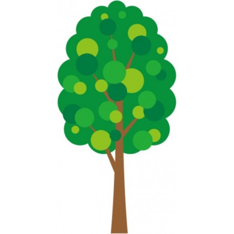 autocollant mural arbre