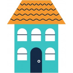 autocollant maison chambre