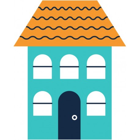 autocollant maison chambre