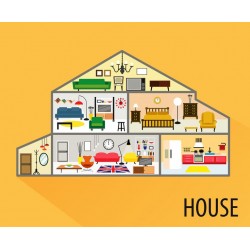 autocollants maison de poupee hotel