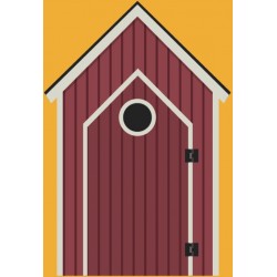 sticker maison poupee couleurs