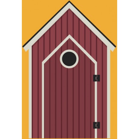 sticker maison poupee couleurs