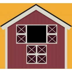 sticker mural maison poupee deco