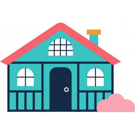 stickers maison poupee chambre