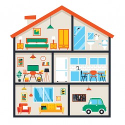 stickers maison poupee foret