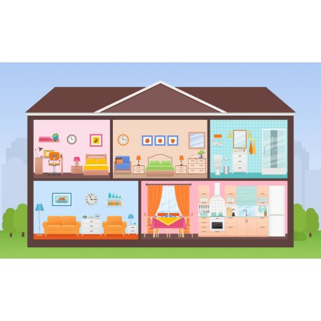 stickers maison poupee garcon