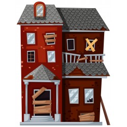 stickers maison poupee jeux