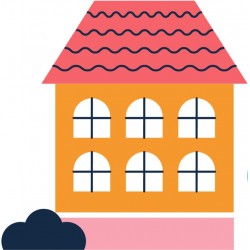 stickers maison poupee abimee