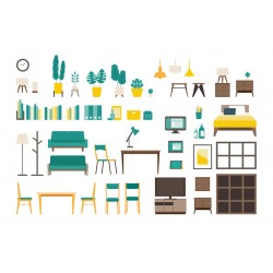 stickers maison poupee ferme