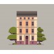 stickers muraux maison poupee enfant