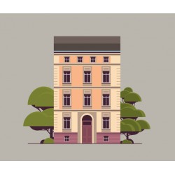 stickers muraux maison poupee enfant