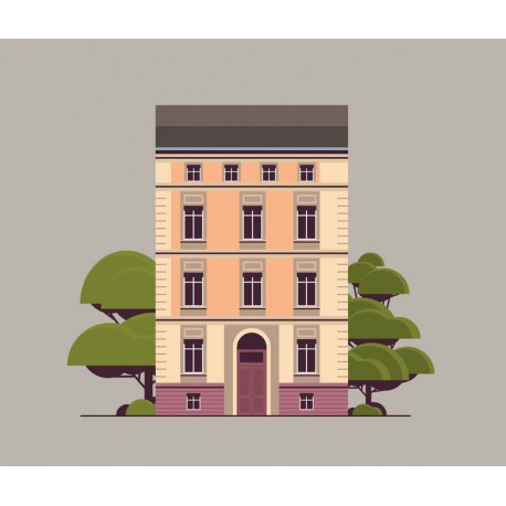 stickers muraux maison poupee enfant