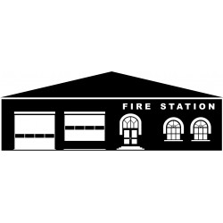 stickers muraux maison poupee fond gris