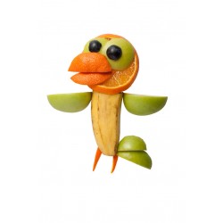 autocollant fruit rigolo orange