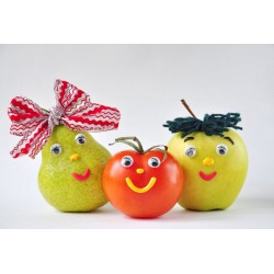 autocollant fruit rigolo petit