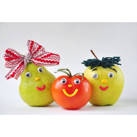 autocollant fruit rigolo petit