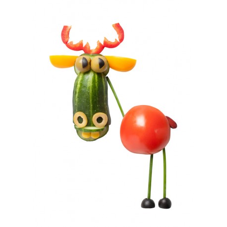 autocollant fruit rigolo tomate