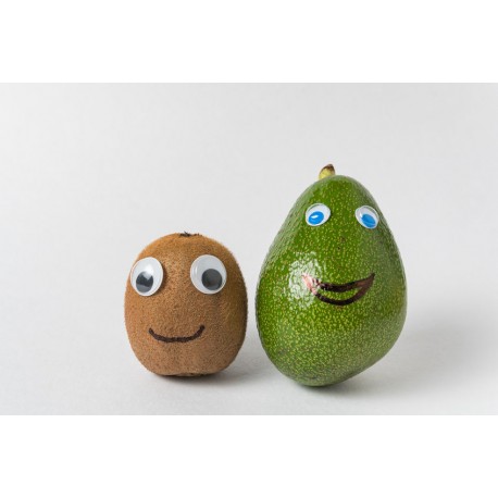 autocollant mural fruit rigolo