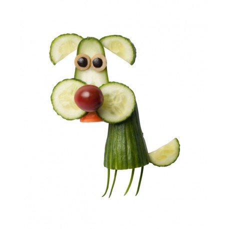 autocollant mural legume rigolo poivron champignon