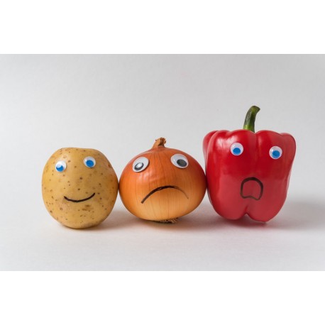 autocollant mural fruit rigolo decoratif