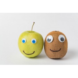 autocollant mural fruit rigolo duo citron