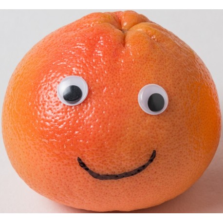 sticker fruit rigolo pomme verte tetine bebe