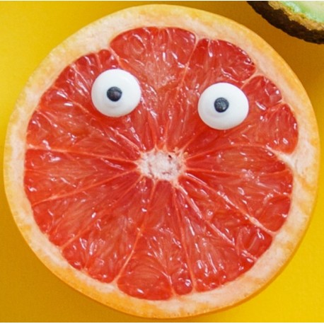 stickers fruit rigolo couple orange