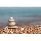 stickers muraux galet gris beige