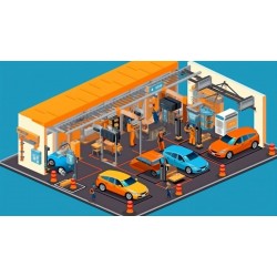 stickers muraux garage geant