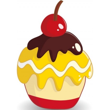 autocollant gateau chocolat coeur