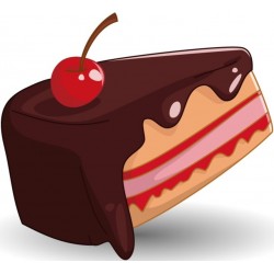 autocollant gateau cupcake