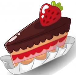 sticker gateau eclair
