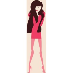 autocollants rouge a levre maquillage