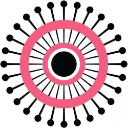 autocollant talon turquoise